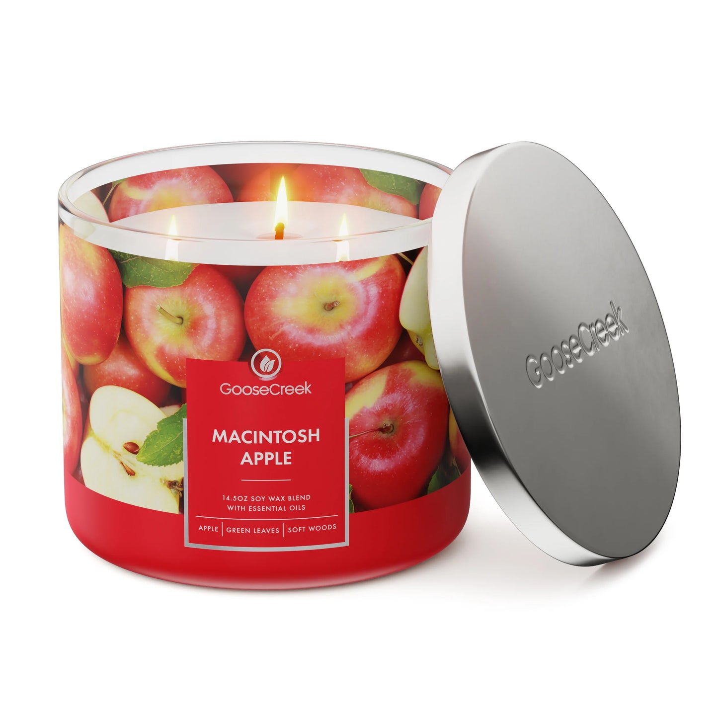 Macintosh Apple 3-Wick Candle