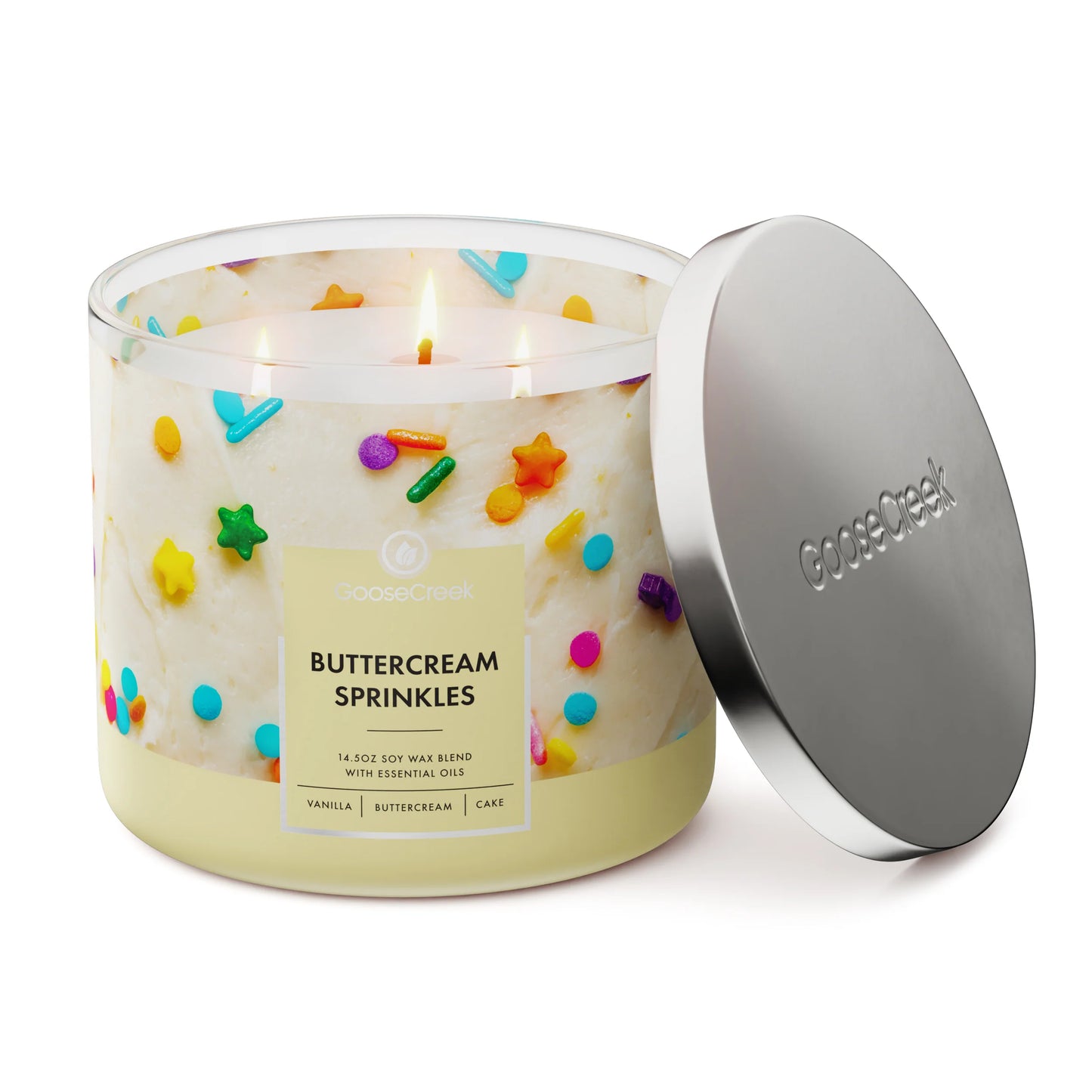 Buttercream Sprinkles 3-Wick Candle
