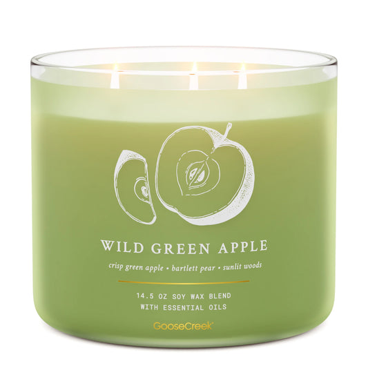 Wild Green Apple 3-Wick Candle