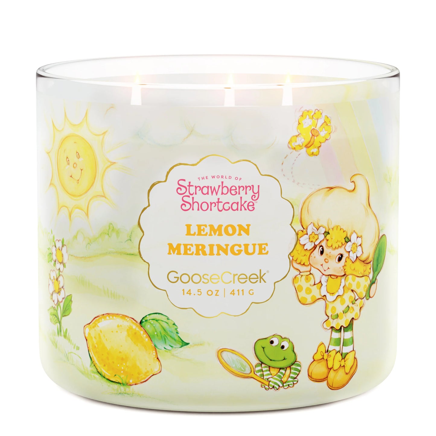 Lemon Meringue Strawberry Shortcake 3-Wick Candle