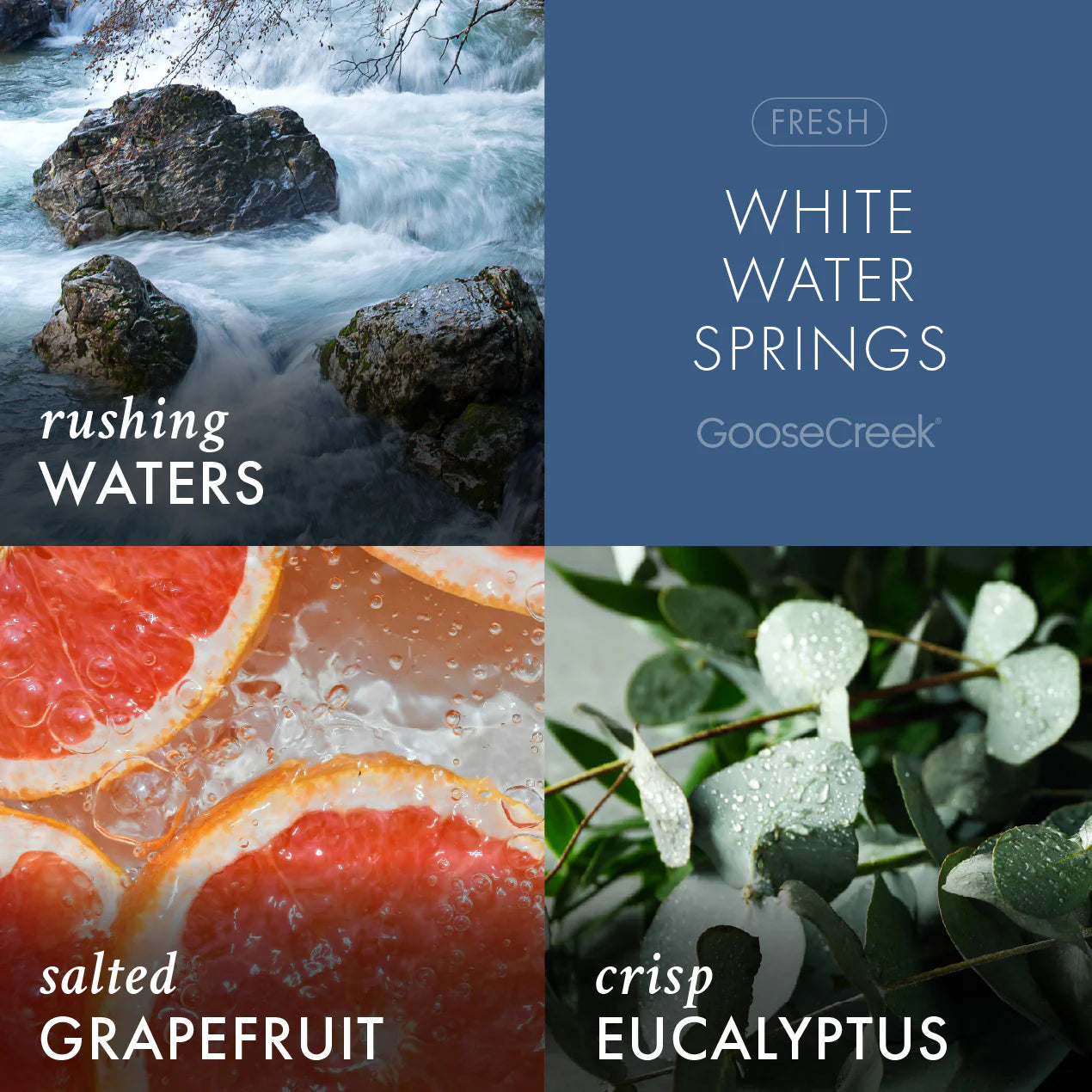 White Water Springs 7oz Single Wick Candle